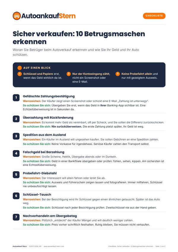 Vorschau: Sicher verkaufen: 10 Betrugsmaschen erkennen