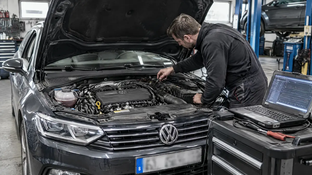 Werkstattdiagnose an einem VW T6 mit Motorcode CXFA