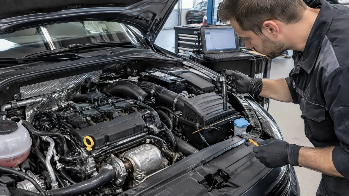 Werkstattprüfung eines Motors auf DPCA Motor Probleme