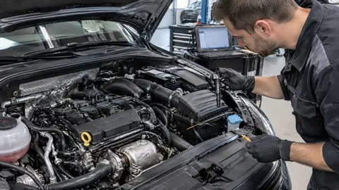 Werkstattprüfung eines Motors auf DPCA Motor Probleme