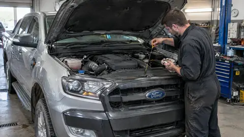Ford Ranger 3.2 TDCi Dieselmotor im Motorraum