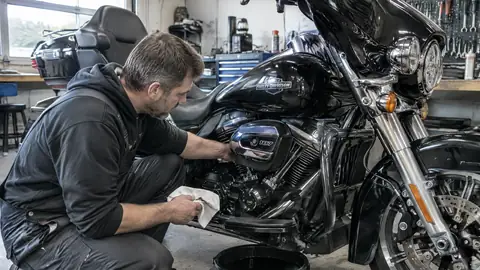 Harley-Davidson Milwaukee-Eight 107 Motor bei der technischen Prüfung