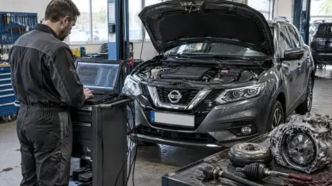 Nissan mit CVT-Automatik bei der Prüfung auf Getriebeprobleme