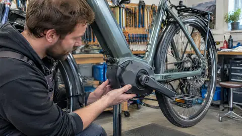 Panasonic E-Bike-Antrieb an einem Elektrofahrrad