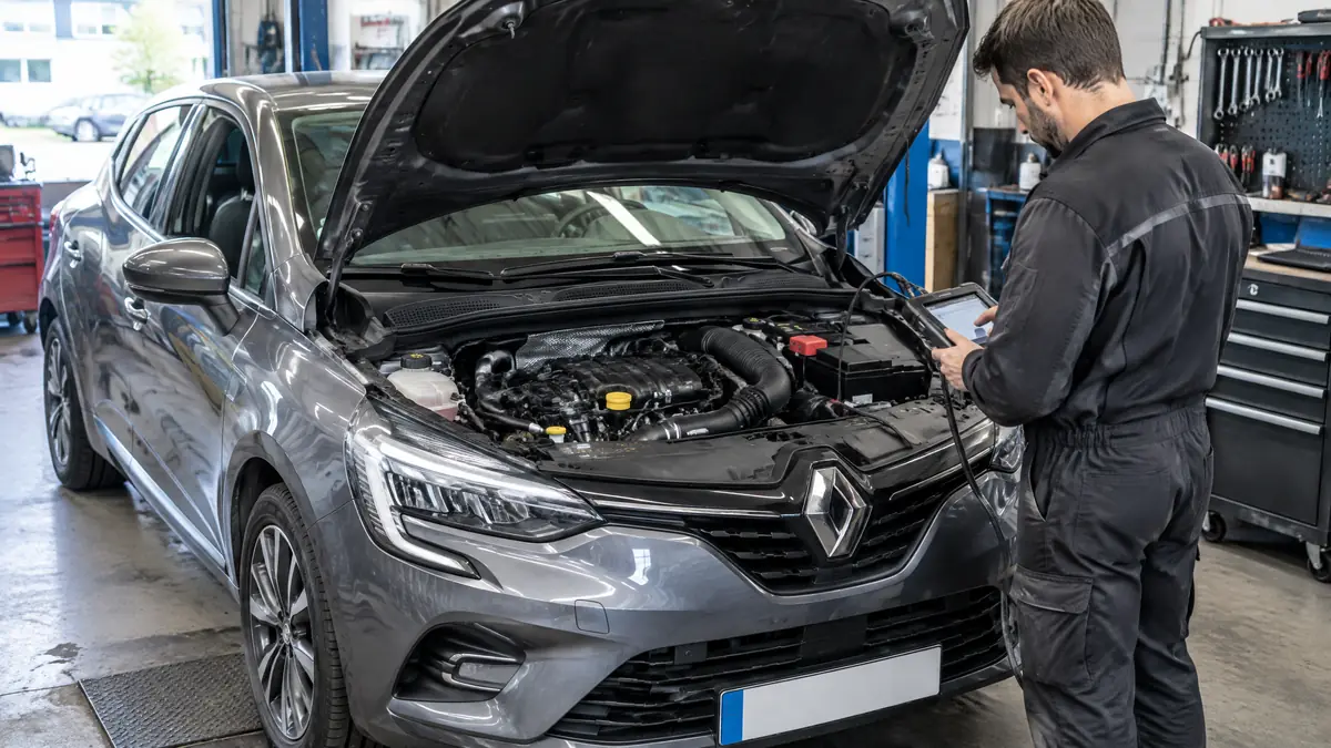 Renault TCe Dreizylinder bei einer Werkstattdiagnose