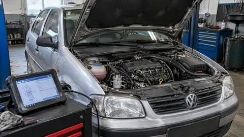 Motorraum eines VW mit 1.4 TDI Dreizylinder
