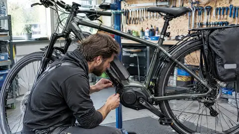 Yamaha E-Bike-Antrieb an einem Elektrofahrrad